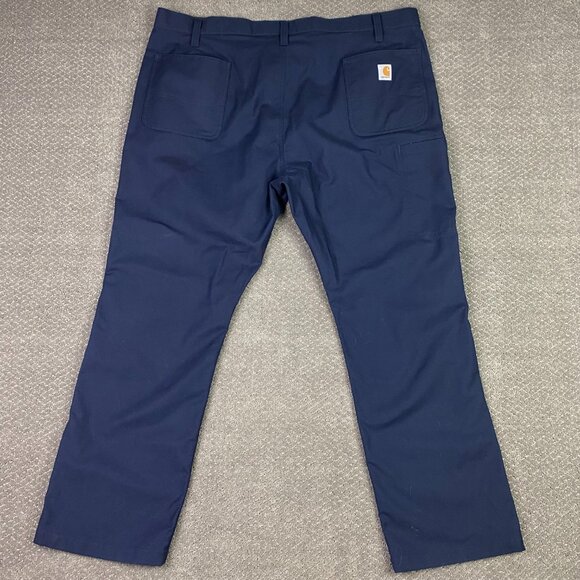 Carhartt Relaxed Fit Rugged Flex Pants Work Men's 46 x 32 Blue - Picture 3 of 11